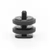 Metal hot shoe base Standard 1 4 Double screw upper and lower lock Double hot shoe conversion screw Camera screw