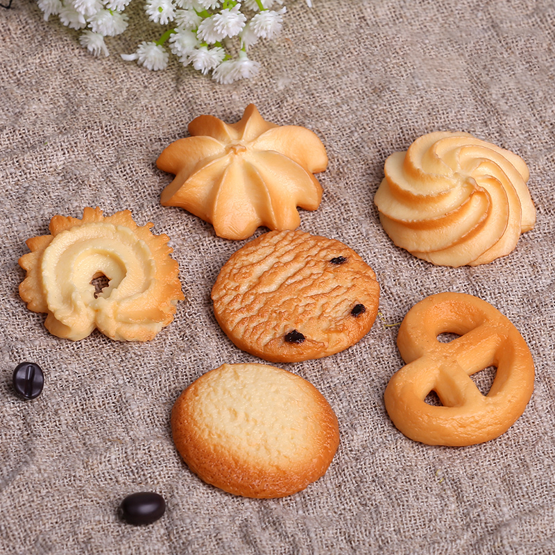 Simulation cookie model Yueman Blueberry food Dessert dessert baking window decoration shooting props toy