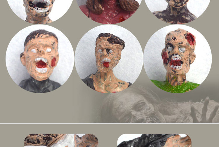 Mô phỏng zombie mô hình biohazard zombie búp bê đi bộ chết cơ thể tĩnh mô hình doanh di chuyển đồ chơi trẻ em đồ chơi gỗ cho bé