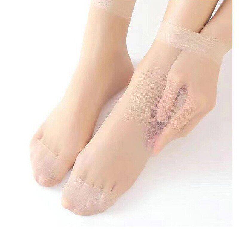 Summer Ultra-Thin Ice Silk Toe-Padded Wear-Resistant Transparent Crystal Stockings Invisible Short Stockings Summer Ultra-Thin Ice Silk Toe-Padded Wear-Resistant Transparent Crystal Stockings Invisible Short Stockings