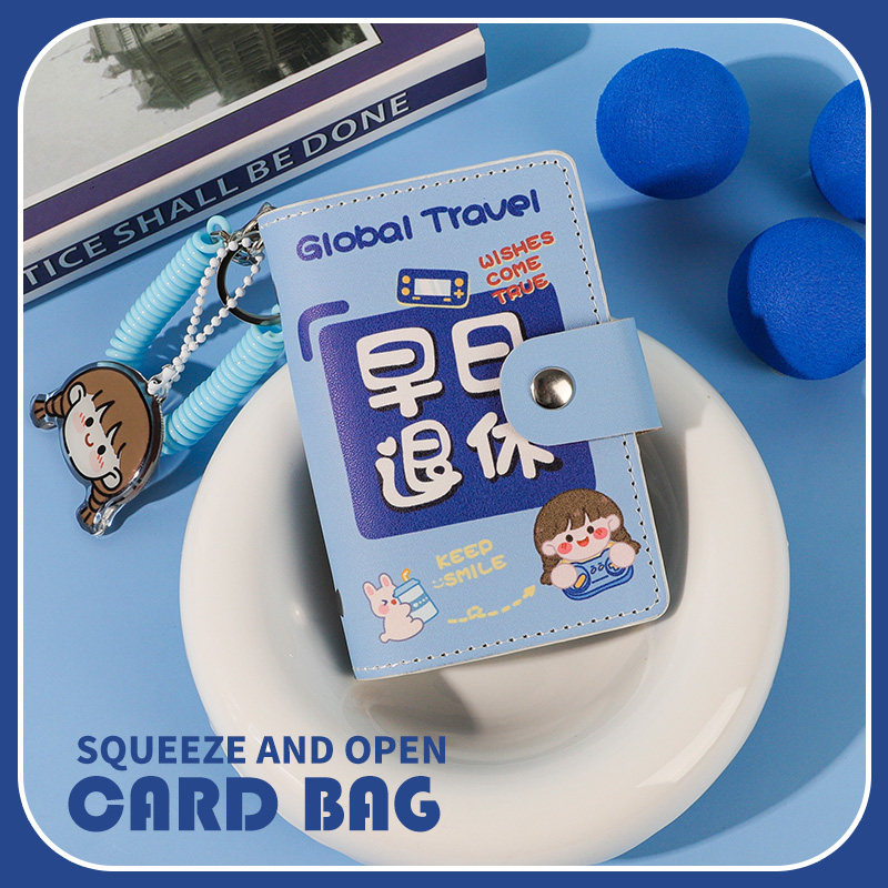 Early retirement Sesame Cheese Sauce Carpack Multi screens Cortex Large-capacity Lady 2022 New documents to contain driver's license