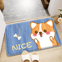  Bathroom absorbent floor mat Toilet door entry non-slip mat Household carpet doormat Bathroom floor mat Dog pet mat