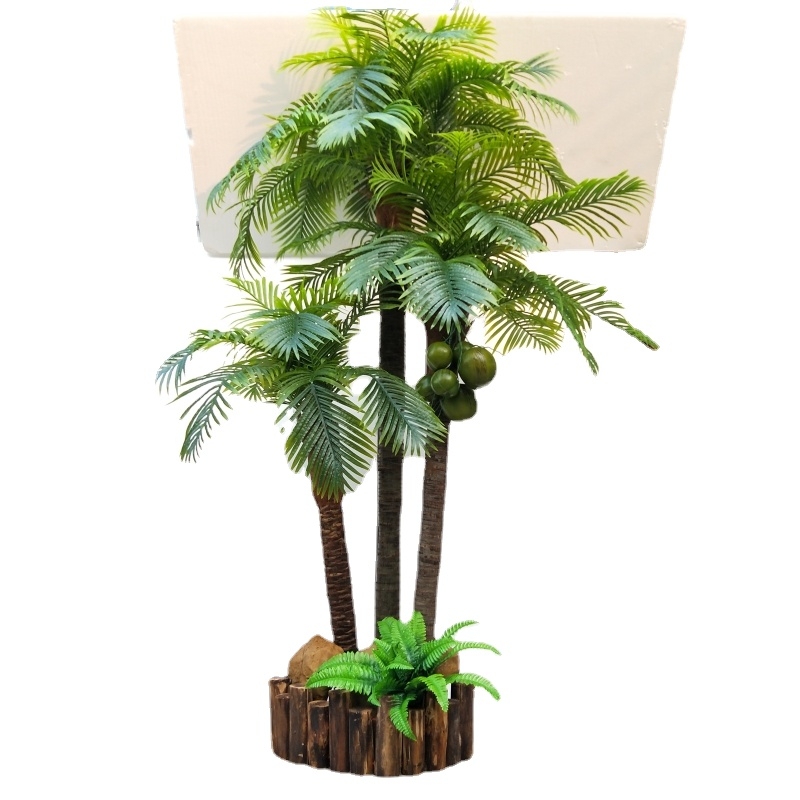 Simulated Coconut Tree, Fake Coconut Tree, Tropical Hainan Style Simulated Tree, Dinosaur-Themed Props, Home Decoration