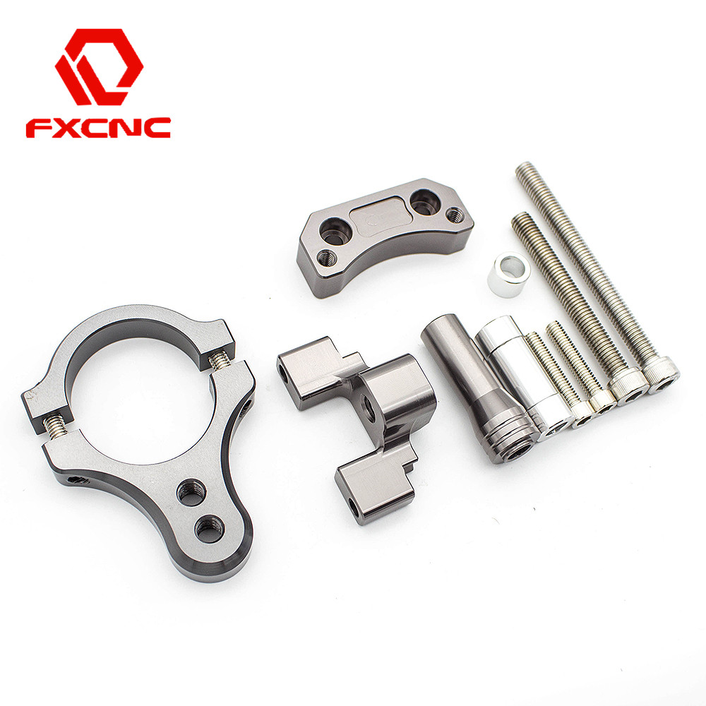 Suitable for Yamaha R3 R25 15-17 years modified titanium ruler direction damper anti-shake fixed bracket code