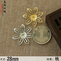 Hair Ornament Accessories Gufeng Hanfu Ancient Dress Head Decoration Hair Hairpin Subhead Accessories DIY Handmade Material Hollowed-out Flower Toflower Flakes