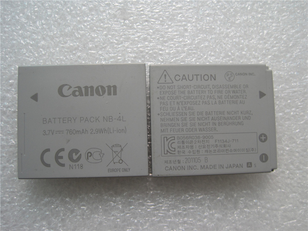 Canon IXUS40 55 70 75 80 SD400 SD600 i200M i7 Camera Battery NB-4L - Phụ kiện máy ảnh kỹ thuật số tui dung may anh