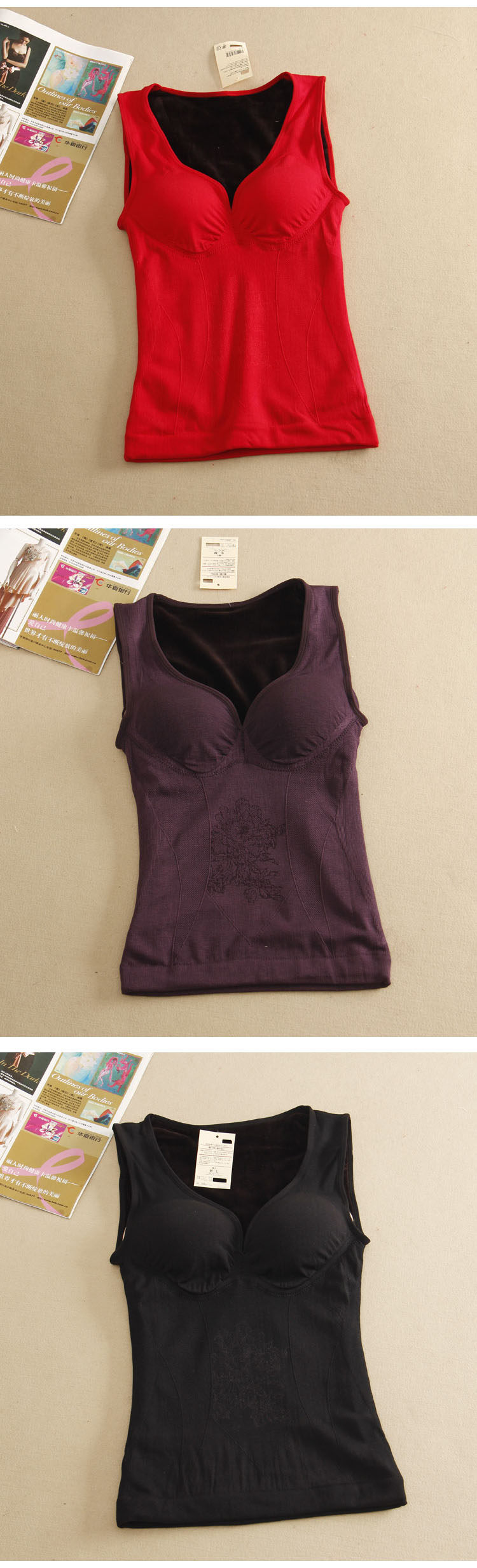 Sous-vêtement chaud E186, simple en coton - Ref 721108 Image 18