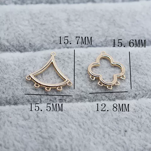 Медные серьги, аксессуары ручной работы, ручка, подвеска, аксессуар, 18 карат, DIY, четырехлистный клевер