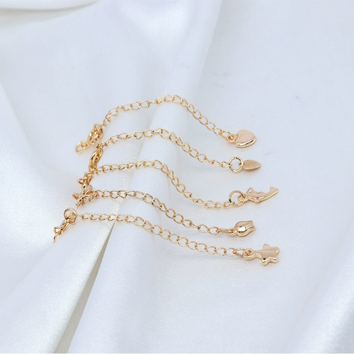 Медная цепочка ручной работы, аксессуар, аксессуары, ручка, браслет, ожерелье, 14 карат, DIY