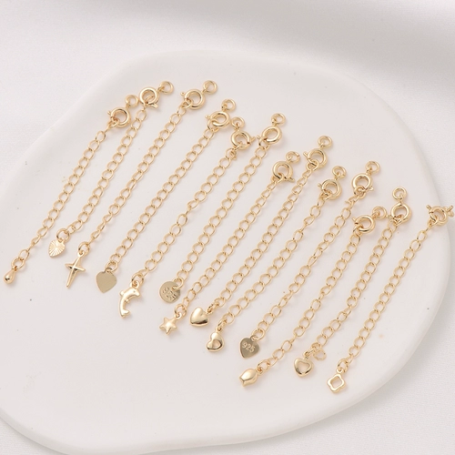 Медная цепочка ручной работы, аксессуар, аксессуары, ручка, браслет, ожерелье, 14 карат, DIY