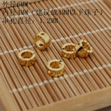 Бусины, ожерелье, аксессуар ручной работы, 18 карат, DIY, 6mm