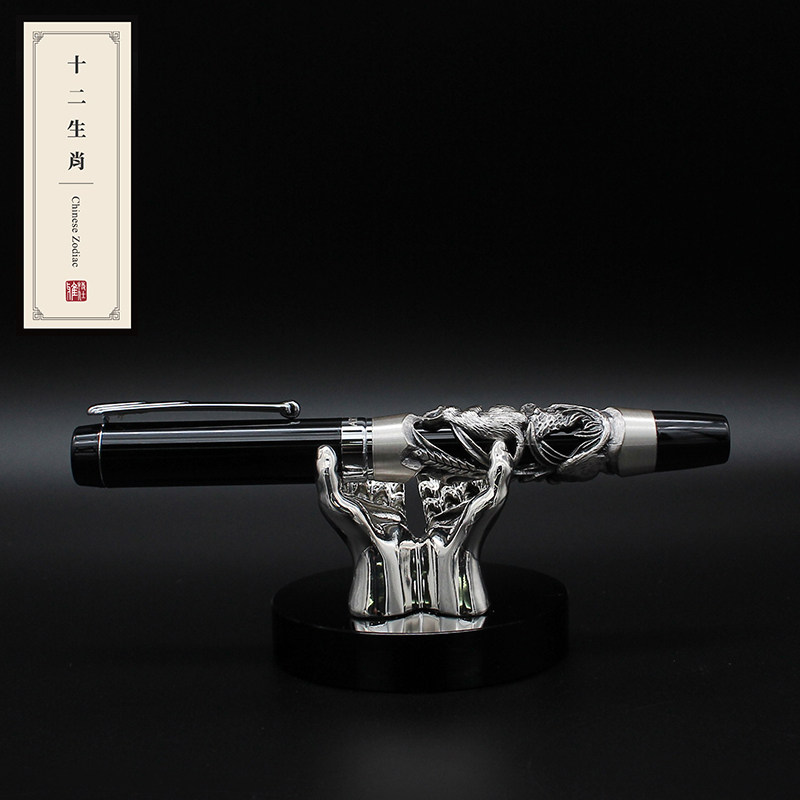 ARTEX HIGH-END METAL ZODIAC PEN GERMAN NIB INK BUSINESS RETRO MALE AND FEMALE STUDENTS SPECIAL PRACTICE WORDS