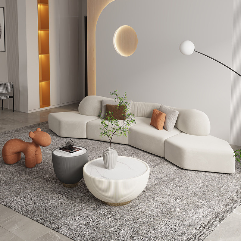 Tech Bubaxter Sofa Arched Profiled Fabric Noble Princess's High-end Designer Living-room Anti-Cat Grab Combo