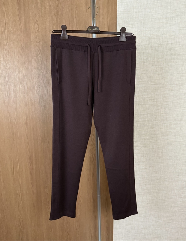Shanghai In-Stock 【Lp】Luofugui Autumn/Winter Men's Cashmere Knit Casual Pants Joggers Thick Style