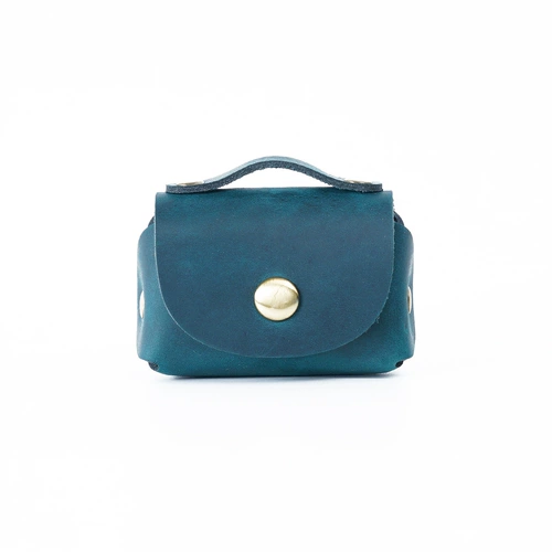 Креативный кожаный маленький ретро кошелек, наушники, комплект, защитная система хранения, монеты, воловья кожа, из натуральной кожи