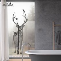 Lin deep glass stickers creative living room balcony bathroom frosted glass stickers window stickers anti-privacy blackout stickers