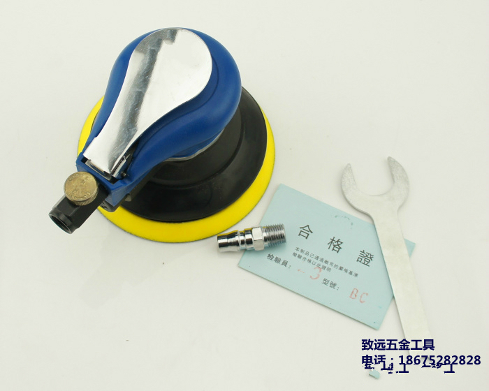Original Crown 5 inch 125MM pneumatic sandpaper machine polishing machine grinding machine grinding machine gas mill eccentric model