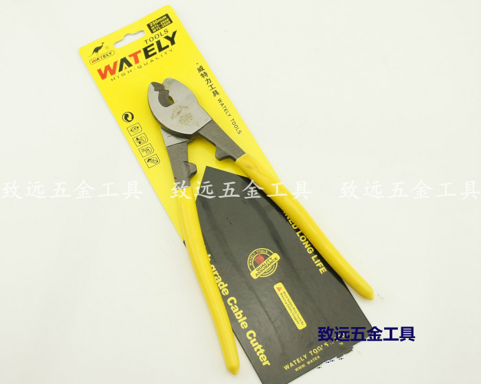 Witley 10 inch 250mm big head cable cutter yellow light handle CR-V cable pliers vanadium steel wire breaker