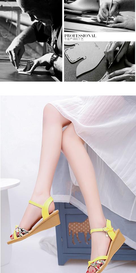 Giày đế xuồng nữ mùa hè 2018 mới đế mềm, đế mềm, chống trơn cho người phụ nữ trung niên mang thai giày nữ phiên bản Hàn Quốc hoang dã sandal cao gót