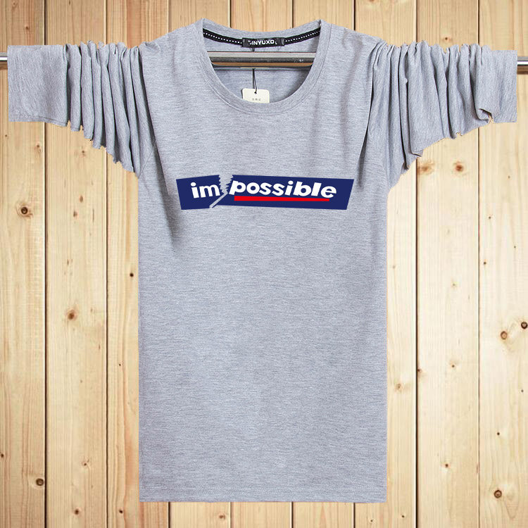 Daily special price Summer blouses Men's long sleeves T-shirts Male Tide Clothes Men's Clothing T-shirt Long Sleeve Round Collar Inner Lap