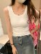 Modal camisole ສໍາລັບເດັກຍິງຮ້ອນ, ສະບັບພາສາເກົາຫຼີໃຫມ່, slimming, ກວມເອົາເຕົ້ານົມ, ກັບຄືນໄປບ່ອນທີ່ສວຍງາມ, ລຸ່ມສຸດ sleeveless ສໍາລັບແມ່ຍິງ