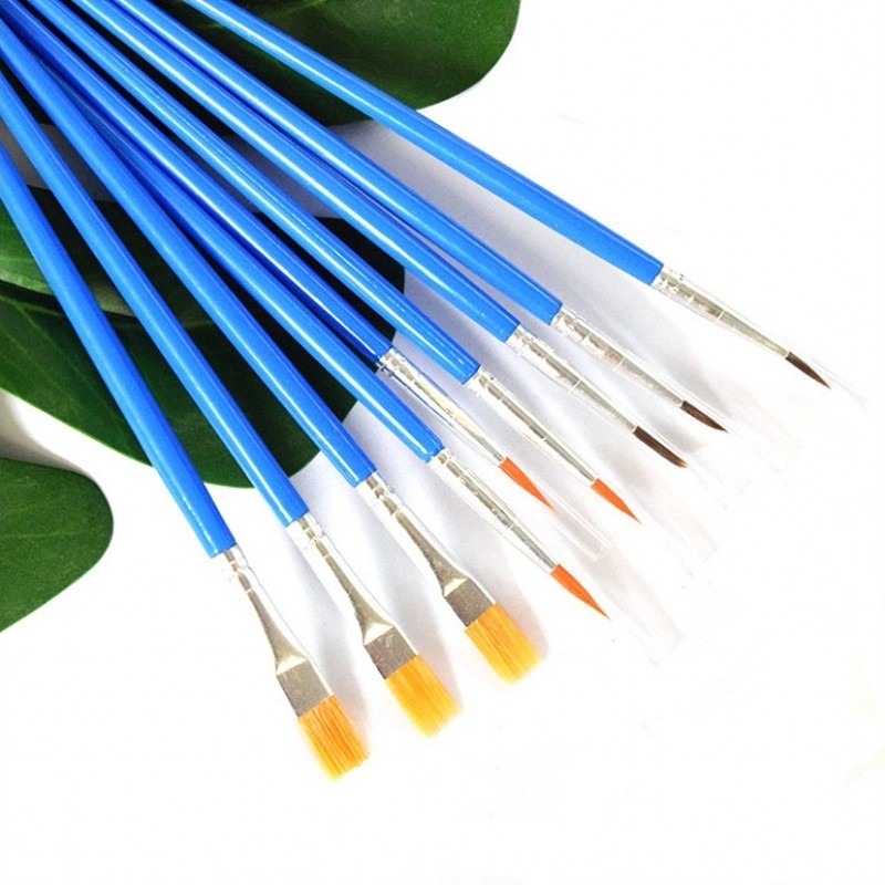 Children's oil painting watercolor water powder painting pen plaster coat of color brush painted with glue hook line sketching pen-pen nylon hairbrush-Taobao