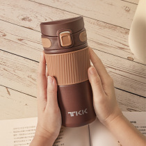 TKK office bounce lid stainless steel thermos cup 450ML portable home business 316 liner coffee cup