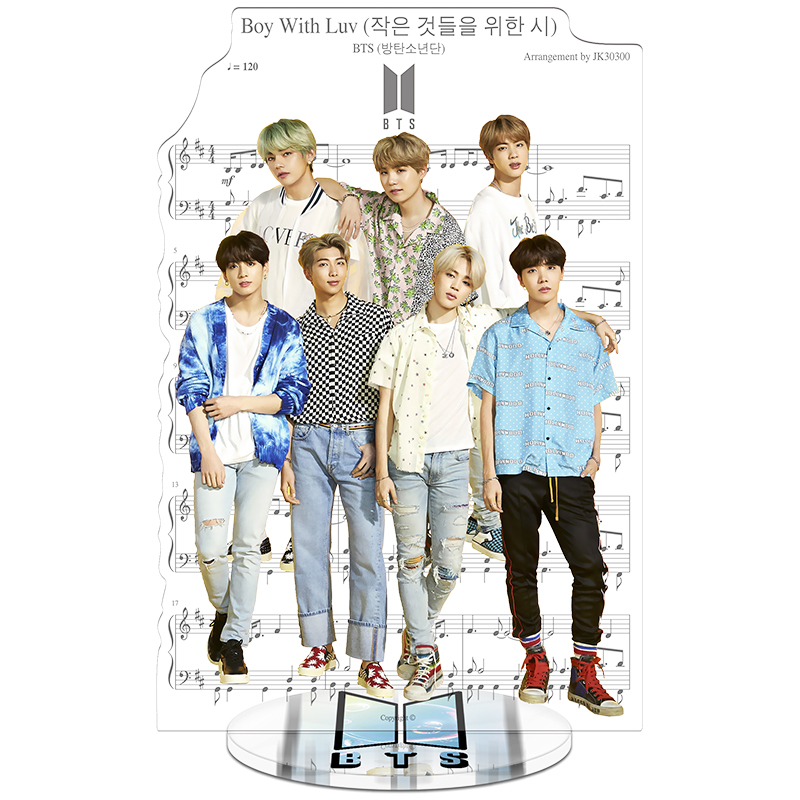 BTS Boy With Luv Theme 2Min Jiqi Park Chi min Tian Minguo Jin Taiheng Strong Jane V Bulletproof Youth League BTS Around the stars Acrylic Set up a brand