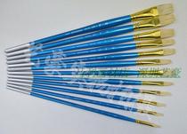 Yihuale pig bristle brush super elastic oil paint brush water chalk brush ZT601 oil paint brush flat peak