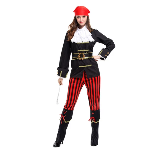 Костюм для взрослых подходит для мужчин и женщин, пираты карибского моря для влюбленных, комплект, xэллоуин, выпускной вечер