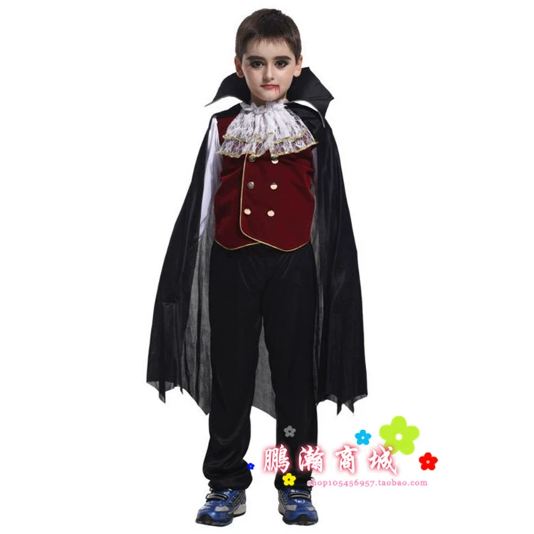 Halloween trẻ em cosplay hóa trang trình diễn trang phục bé trai kinh dị quỷ ma cà rồng tính trang phục