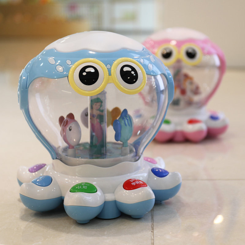 Baby hand beat drum children rechargeable beat drum 1 year old 0-6-12 months baby toy 3 music early education puzzle