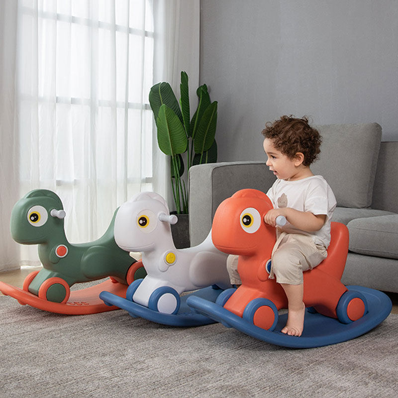 Trojan child rocking horse toddler toy rocking car with a two-in-one dual-use baby for the first birthday of a week