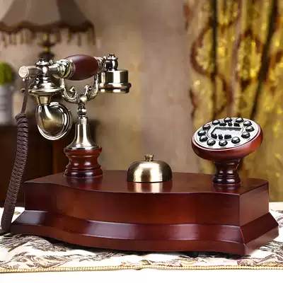Muyuzhen European style retro telephone old Republic of China antique telephone Chinese solid wood fashion creative landline gift