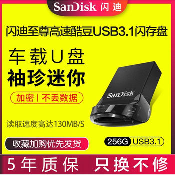 Sandisk USB Flash Drive 256G128G64G32G High-Speed Usb3.1 Encrypted Mini Creative Compact Car USB Flash Drive Cz430
