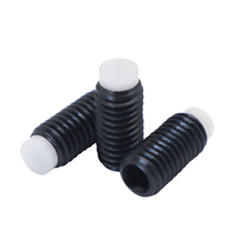 12 9 grade black carbon steel plastic head Bozhu POM faucet top wire rubber head plunger machine meter buffer screw M3