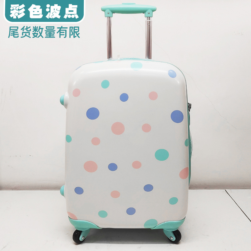 Brand New Polka Dot Export Surplus Luggage Travel Trolley Case Carry-On Zipper Export Checked Bag with Combination Lock and Universal Wheels Brand New Polka Dot Export Surplus Luggage Travel Trolley Case Carry-On Zipper Export Checked Bag with Combination Lock and Universal Wheels