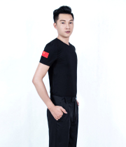 Mens Latin dance national standard dance dress rehearse for Morden Dance Ballroom Dance Suit Dancing Suit Dance Suit