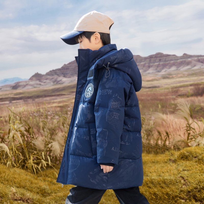 Children's down Jacket 2026 Winter New Style Boys' Camouflage Children's Clothing Mid-Length Thickened Boys' Coat