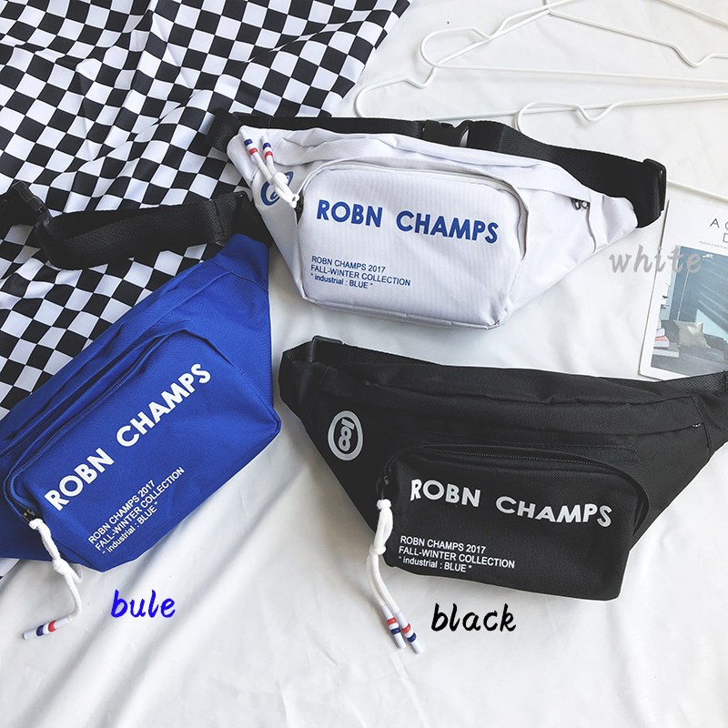 Tide brand chest bag men ins super fire lightweight oblique cross mobile phone coin purse Canvas shoulder bag Fanny pack Tide street backpack