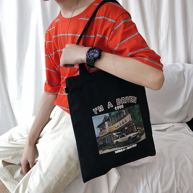 Day Series Port Wind Portable Sails Cloth Bag Environmentally Friendly Shopping Bag Men's Single Shoulder Inclined Cross-Pack Minimalist Casual Student Couple-Lovers Bag