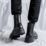 Martens, челси, зимние ботинки на платформе в английском стиле, стиль ретро-гонконг 80-90х, из натуральной кожи