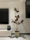 Haohong Jingpin Black Diamond Rubber Tree Artificial Green Plant High-End Light Luxury Indoor Fake Flower Large Floor-Standing Potted Plant for Living Room