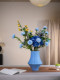 Hydrangea Blueberry Fruit Artificial Bouquet Fake Flowers Dining Table Entrance Living Room Decorative Ornaments High-End Realistic Retro Vase