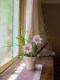 Haohongjingpin Orchid Bonsai Artificial Flower Decoration High-End Realistic Cream Style Living Room Dining Table Decoration