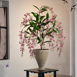 Artificial Jasmine Green Plant Fake Bouquet Potted Plant for Living Room Dining Room Tabletop Atmosphere Decoration Realistic High-End Soft Decoration