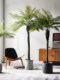 Simulated green plant, sunflower, coconut palm tree, large indoor living room, high-end light luxury decoration, floor-standing bionic fake plant