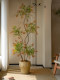 High-End Colorful Nandina Large Floor-Standing Artificial Green Plant for Indoor Living Room, Dining Room, Tea Room, Faux Tree Landscaping, Vintage Style
