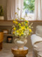 Haohong Jingpin Artificial Flowers, Fake Lilies, High-End Realistic Floral Arrangements, Living Room, French Dining Table, Entrance Hall Decorations