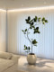 Haihong Jingpin Alpine Ficus simulated green plant PU raw high-end light luxury living room indoor fake flower tree large floor-standing potted plant